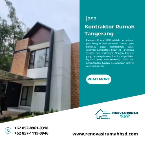 Jasa Kontraktor Rumah Tangerang