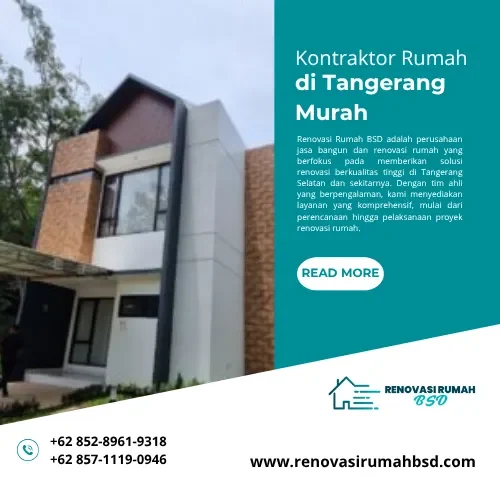 Kontraktor Rumah di Tangerang Murah