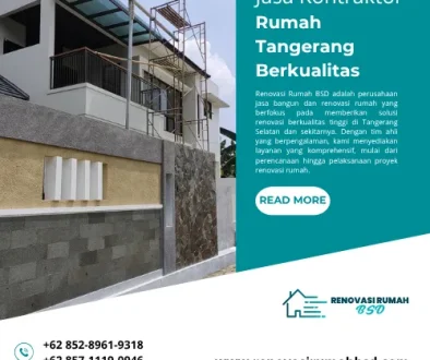 Jasa Kontraktor Rumah Tangerang Berkualitas