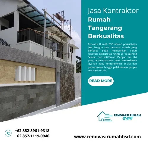 Jasa Kontraktor Rumah Tangerang Berkualitas