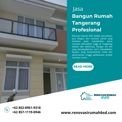 Jasa Bangun Rumah Tangerang Profesional