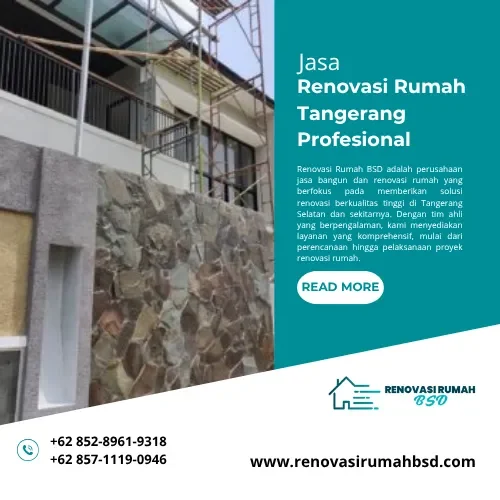 Jasa Renovasi Rumah Tangerang Profesional