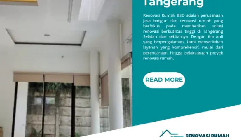 Jasa Renovasi Rumah Tangerang
