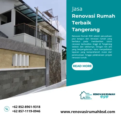 Jasa Renovasi Rumah Terbaik Tangerang